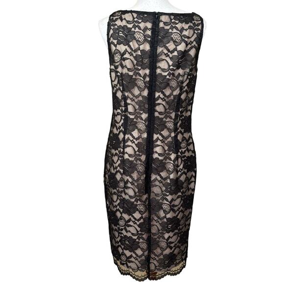Maggy London black lace sheath dress, wedding guest, romantic, classic, retro - Picture 3 of 4